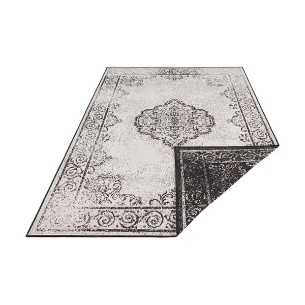 Melns un krēmkrāsas āra paklājs NORTHRUGS Cebu, 160 x 230 cm-image-4