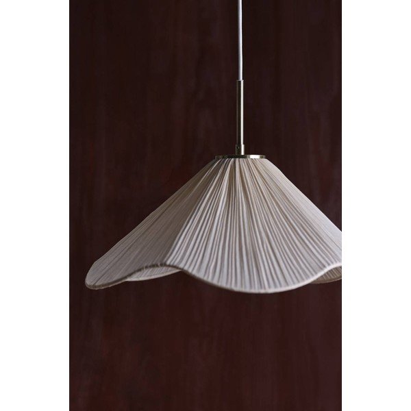 Krēmkrāsas tekstila piekaramā lampa ø 50 cm Lunaria – Jotex-image-3