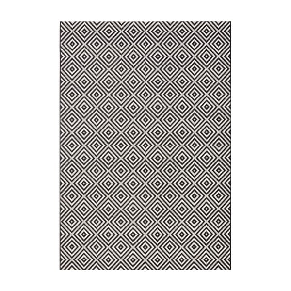 Melnbalts āra paklājs NORTHRUGS Karo, 160 x 230 cm