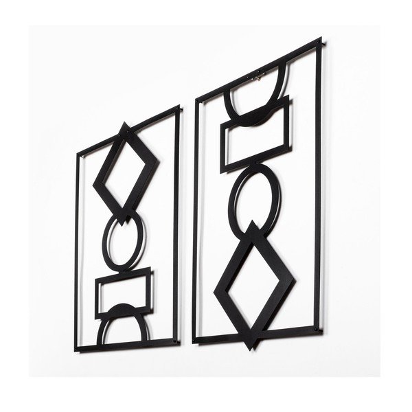 Metāla sienas dekori (2 gab.) 42x57 cm – Wallity-image-3