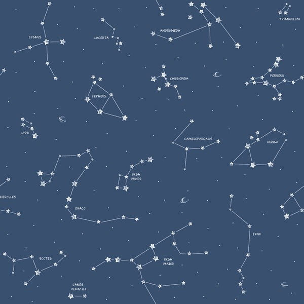 Bērnu tapetes no papīra 10 m x 53 cm Constellations – Vavex