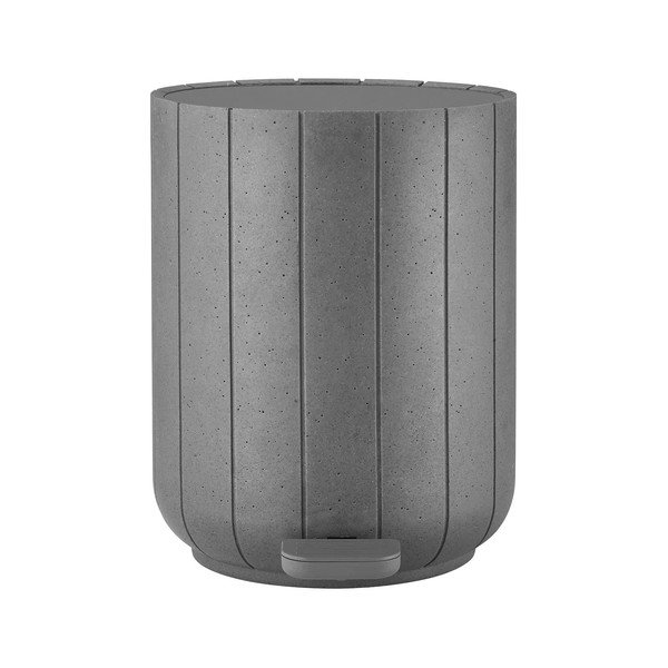 Pelēka polirezīna atkritumu tvertne ar pedāli 3 l Kua – Blomus