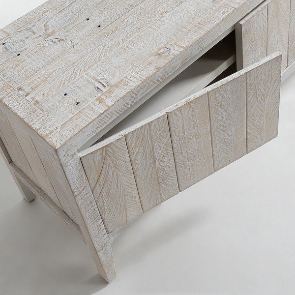 Balts TV galdiņš Kave Home Woody-image-1