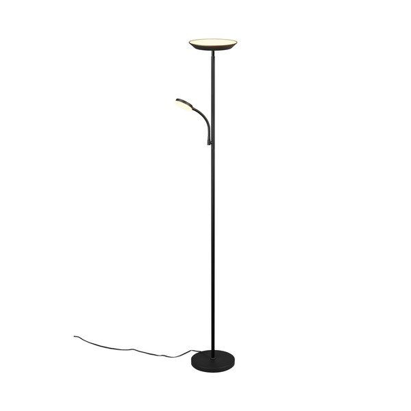 Melna LED stāvlampa (augstums 178 cm) Specter – Reality