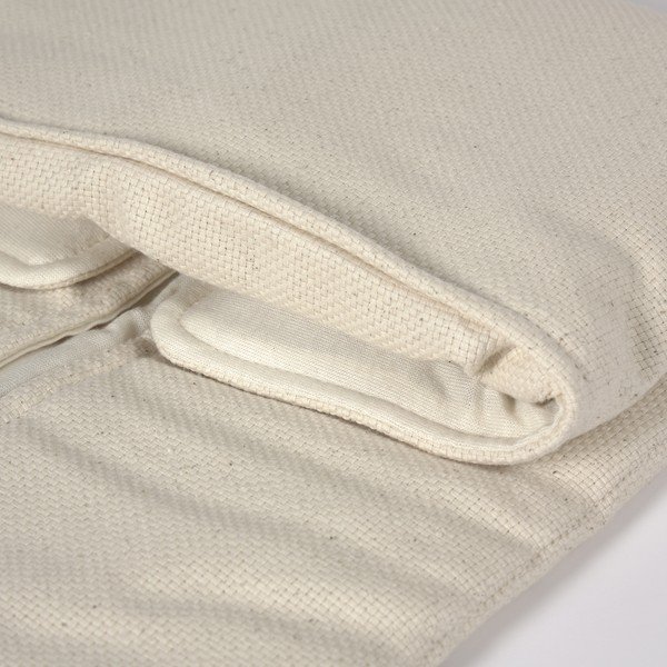 Balts organiskās kokvilnas pārtinamais paklājiņš Kave Home Jeila-image-2
