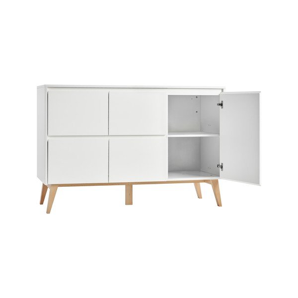 Balta bērnu kumode Pinio Swing, 148 x 92 cm-image-3