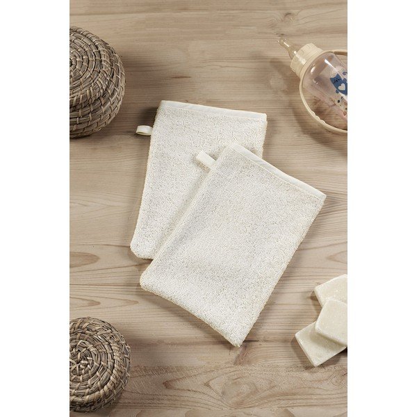 Bēšs bērnu dvielis no bambusa un kokvilnas Mila - Lydia&Co-image-4