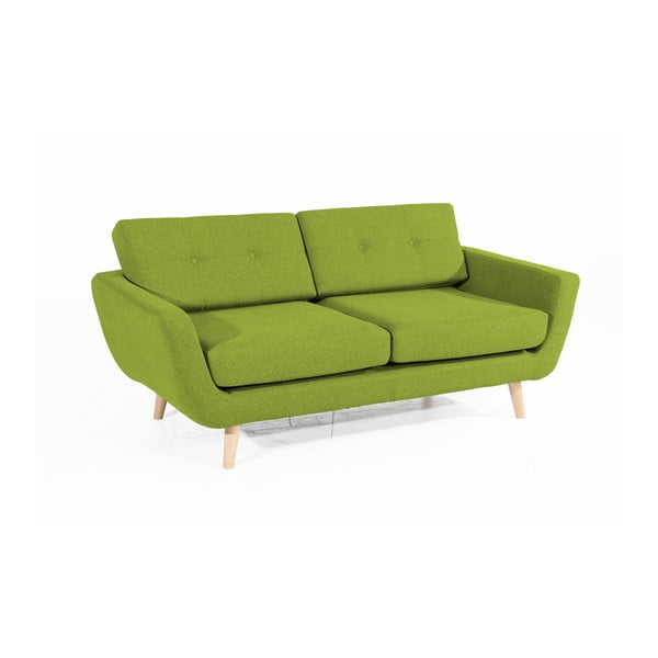 Zaļš divvietīgs dīvāns Max Winzer Melvin