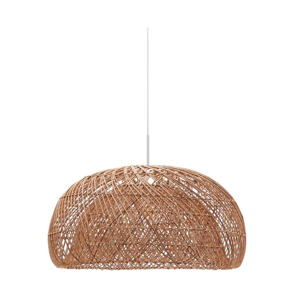 Dabīga toņa rotangpalmas abažūrs ø 60 cm Isora – Kave Home