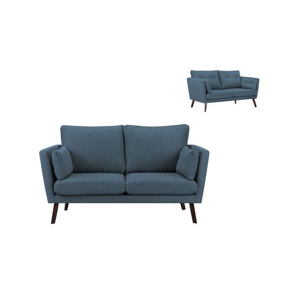 Tumši zils divvietīgs dīvāns Mazzini Sofas Elena-image-1