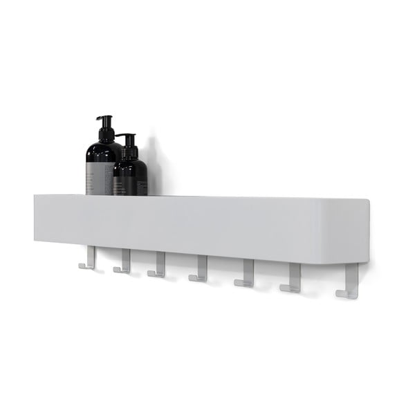 Balts tērauda sienas vannas istabas plaukts Multi – Spinder Design-image-2