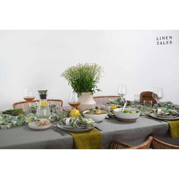 Zaļi tekstila paliktņi (4 gab.) Lotus – Linen Tales-image-4