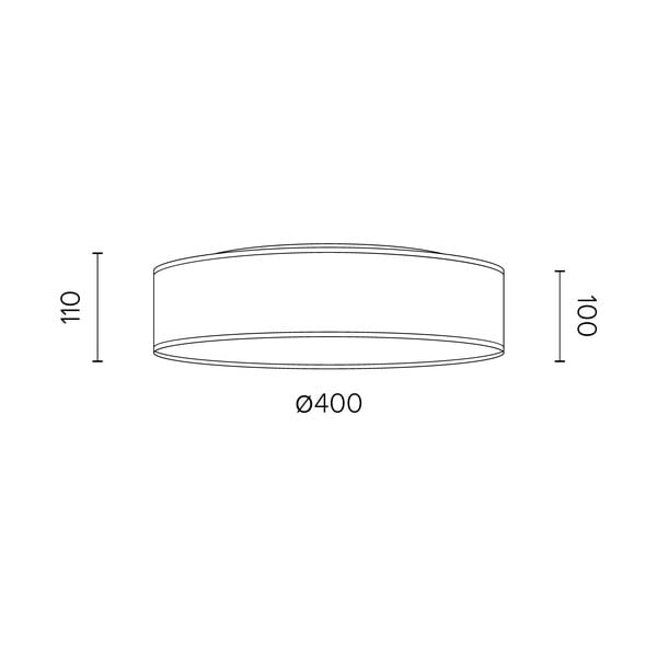 Griestu lampa no dabīgā valriekstu finiera Sotto Luce TSURI L, ⌀ 40 cm-image-2