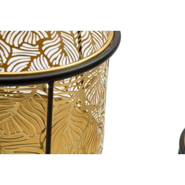 2 zelta krāsas podiņu statīvu komplekts Mauro Ferretti Leavy, augstums 40 cm-image-4