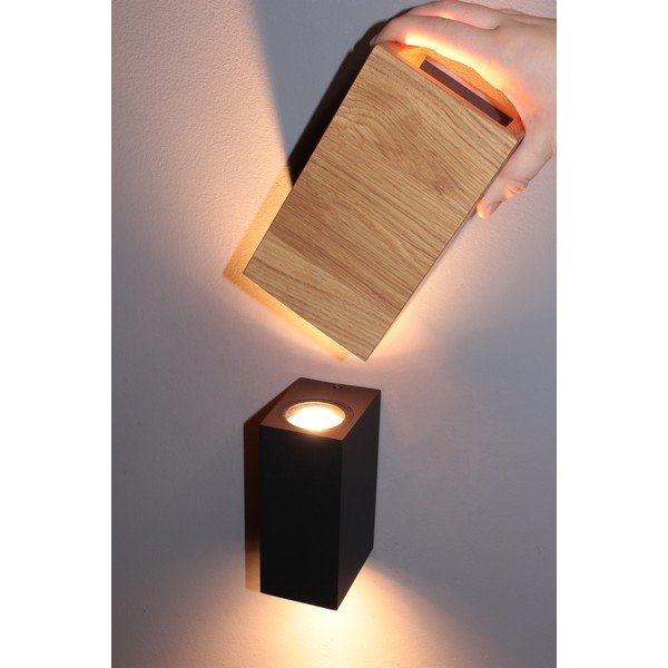 Dabīga toņa sienas lampa Shine-wood – Fischer & Honsel-image-4