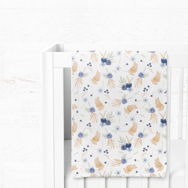 Balta muslīna bērnu sega 75x100 cm Mina – Mijolnir-image-3
