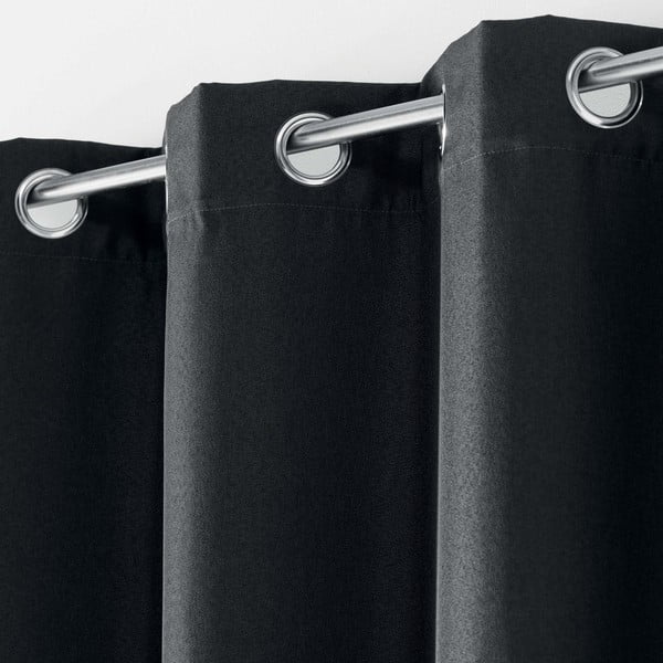 Antracīta pelēks gaismu necaurlaidīgs aizkars 135x280 cm Tissea – douceur d'intérieur-image-1