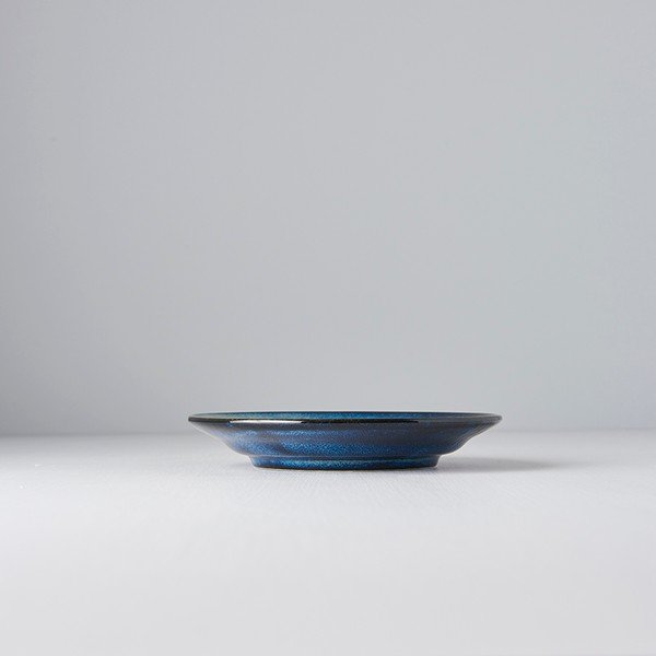Zils keramikas šķīvis MIJ Indigo, ø 17 cm-image-1