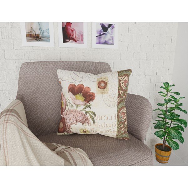 Spilvendrāna Vitaus Maseto Flowers Rusto Dos, 43 x 43 cm-image-1