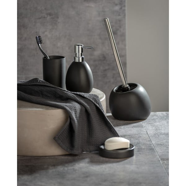 Melna keramikas tualetes birste Wenko Polaris-image-1