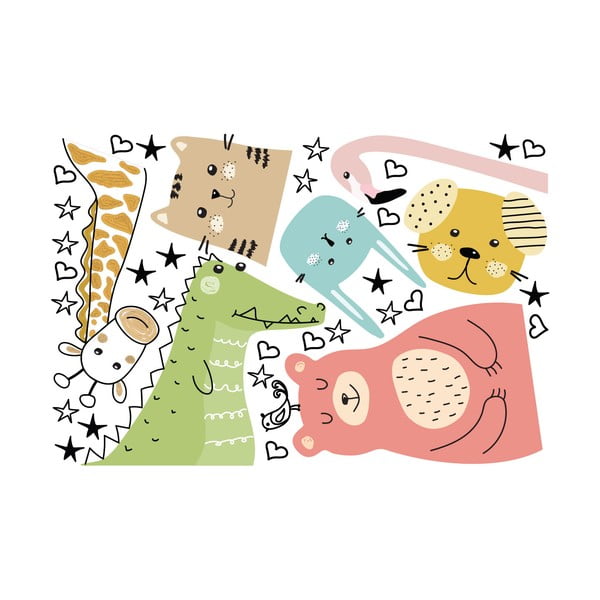 Bērnu sienas uzlīme Ambiance Animals Messengers of Love, 90 x 60 cm-image-2