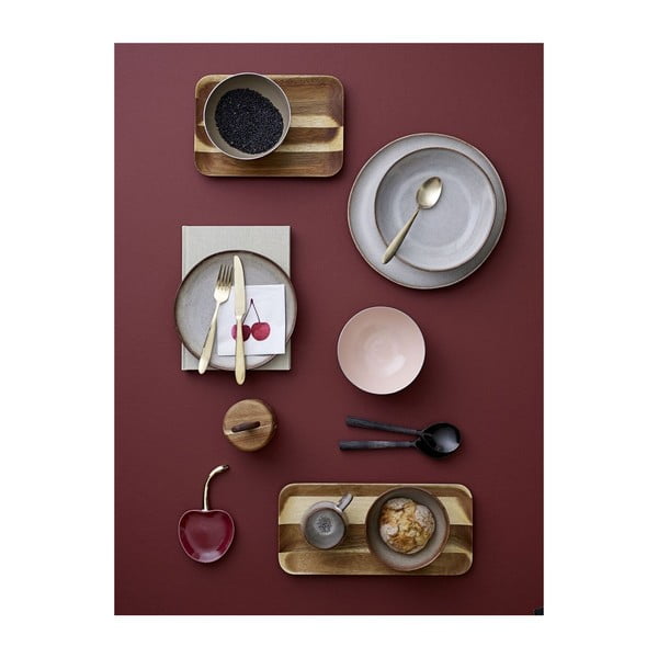 Pelēka keramikas bļoda Bloomingville Sandrine-image-3