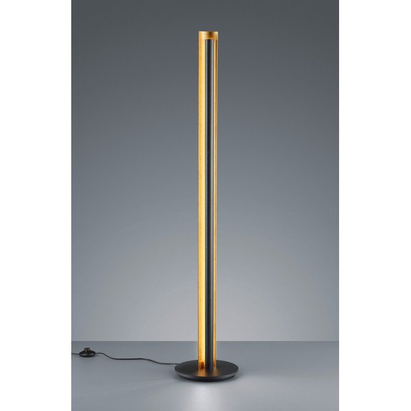 Melna LED stāvlampa ar regulējamu spilgtumu (augstums 142,5 cm) Texel – Trio-image-4