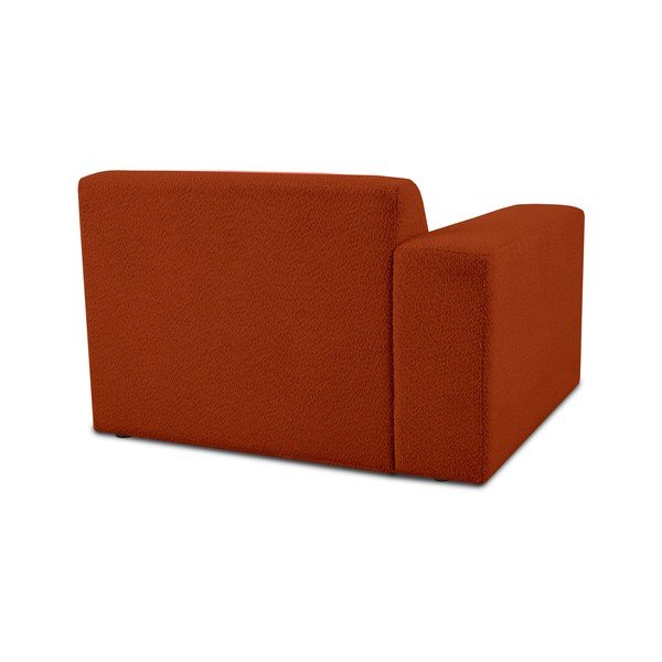 Ķieģeļu sarkans modulārais dīvāns no buklē auduma (ar kreiso stūri) Roxy – Scandic-image-2