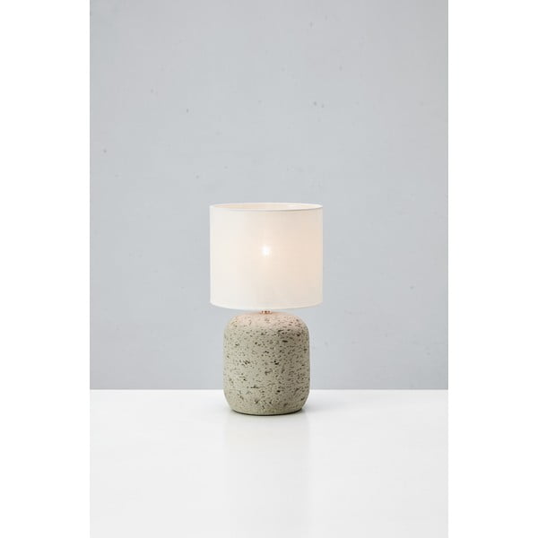 Pelēka galda lampa ar auduma abažūru (augstums 33 cm) Montagna – Markslöjd-image-2