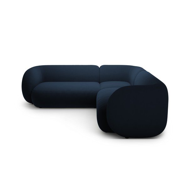 Zils samta stūra dīvāns Kate – Micadoni -image-1