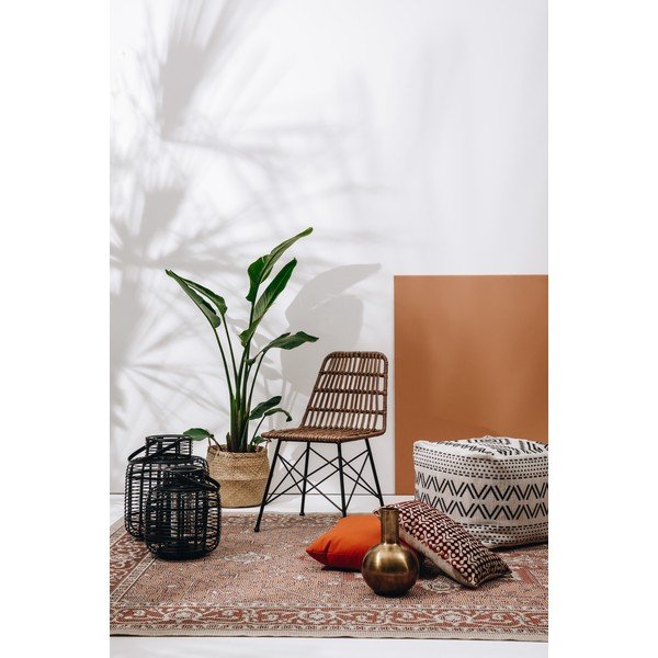 2 melnu bambusa laternu komplekts Hübsch Bamboo-image-2