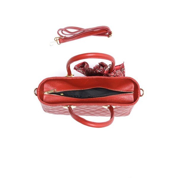 Ādas rokassoma Carla Ferreri 2003 Rosso-image-3
