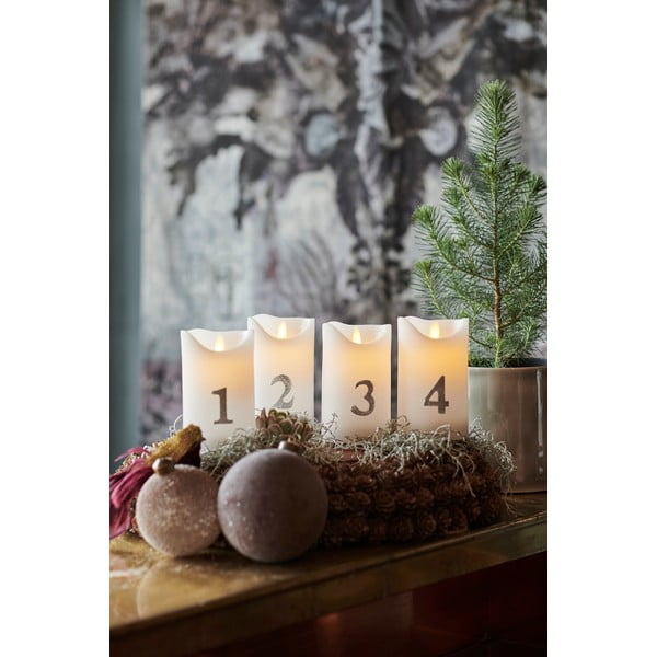 Ziemassvētku gaismas dekors (4 gab.) (augstums 13 cm) Sara – Sirius-image-1