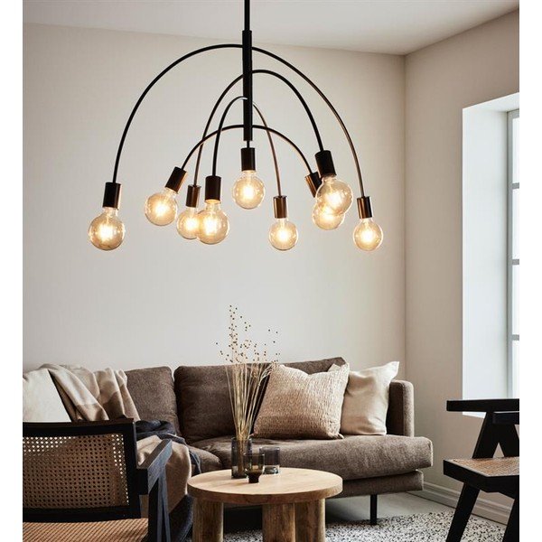 Melna griestu lampa Markslöjd Lavello, platums 94,5 cm-image-2