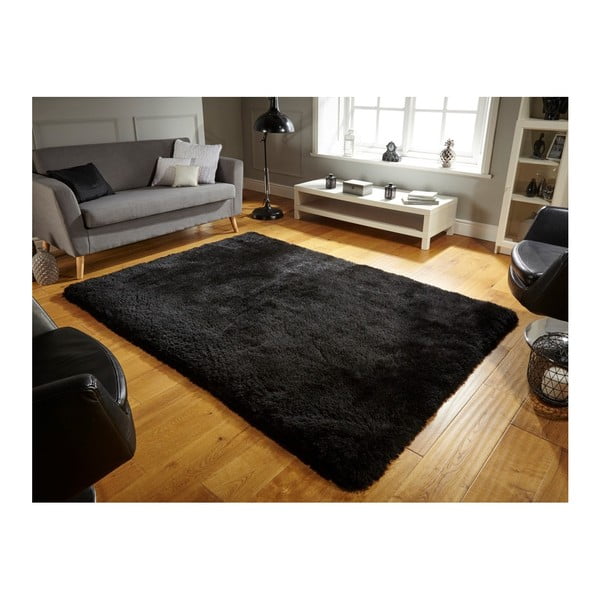 Melns paklājs Flair paklāji Pearl, 120 x 170 cm