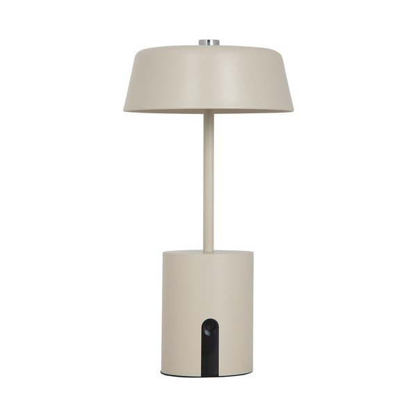 Bēša metāla LED galda lampa (augstums 22,5 cm) Elemental LED – Leitmotiv