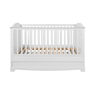 Balta bērnu gultiņa ar uzglabāšanas vietu 70x140 cm Royal – BELLAMY