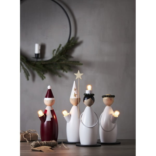 Balts gaismas dekors ar Ziemassvētku motīvu ø 12 cm Lucia Classic – Star Trading-image-3