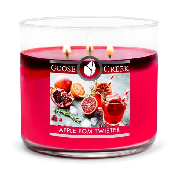 Goose Creek Apple Pom Twister aromātiskā svece, 35 degšanas stundas