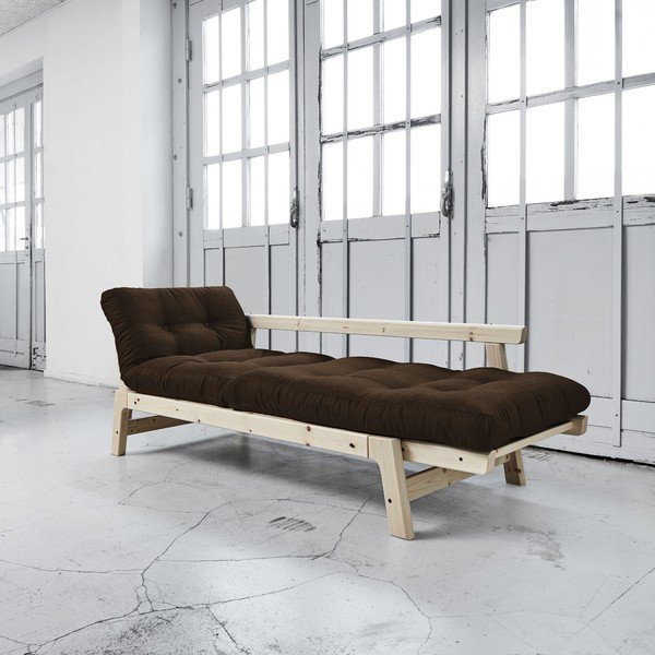 Dīvāns gulta Karup Step Natural/Choco Brown-image-2