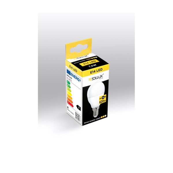 Silti balta LED spuldze ar E14 spuldžu ietveri, 7,5 W – Sollux-image-1