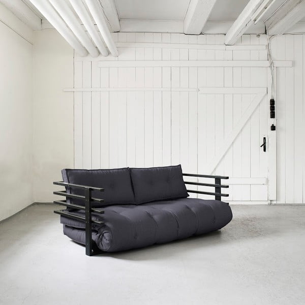 Dīvāns gulta Karup Funk Black/Gray