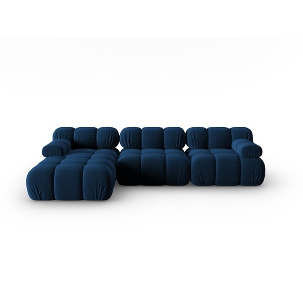 Zils samta dīvāns 285 cm Bellis – Micadoni Home