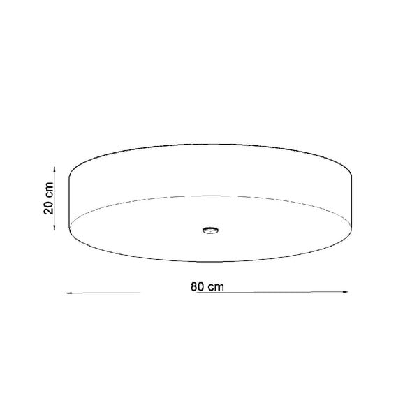 Melna griestu lampa ar stikla abažūru ø 80 cm Herra – Sollux-image-4