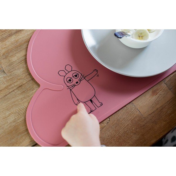 Sarkans silikona paliktnis Kindsgut Mouse, 49 x 27 cm-image-3