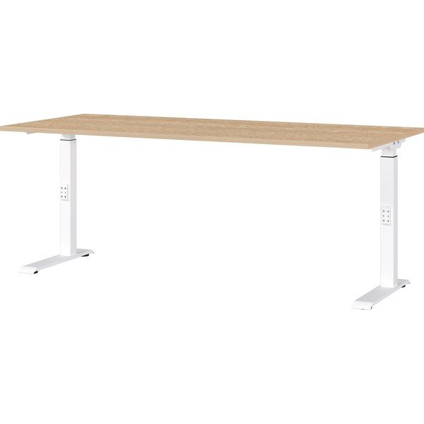 Regulējams darba galds ar ozolkoka imitācijas galda virsmu 80x180 cm Downey – Germania