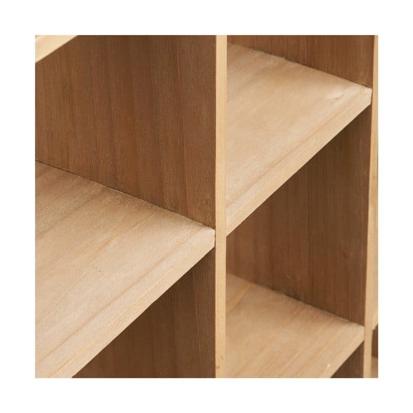 Dabīga toņa daudzlīmeņu priedes masīvkoka sienas plaukts 46 cm Moss – House Nordic-image-4