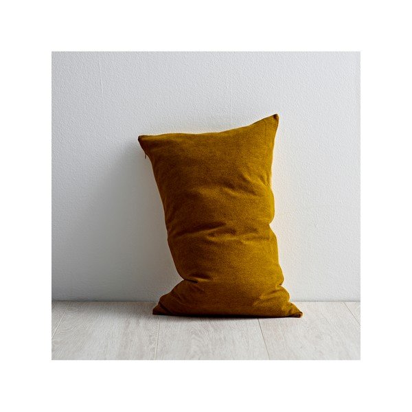 Dzeltens spilvens ar augstu kokvilnas saturu Södahl Klara, 40 x 60 cm-image-3