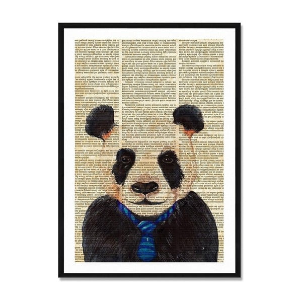 Ierāmēts plakāts Really Nice Things Newspaper Panda, 40 x 60 cm