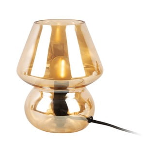 Gaiši brūna stikla galda lampa Leitmotiv Glass, augstums 18 cm